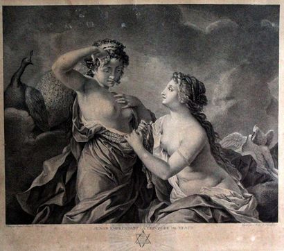null Jean-Baptiste REGNAULT (1754-1829) (d'après). Junon empruntant la ceinture de...