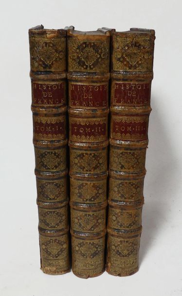 null DANIEL, Abrégé de l’histoire de france, Delespine, 1713, 3 volumes in folio,...