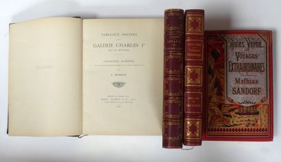 null Lot de quatre volumes : Jules VERNE, Mathias Sandorf, coll. Hetzel 1885. Jules...