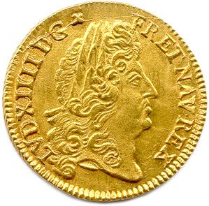 null LOUIS XIV 1643-1715 Louis d'or à l'écu 1690 N = Montpellier. (6,73 g) Gad 250/R...
