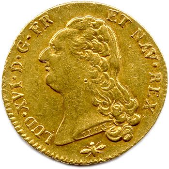 null LOUIS XVI 1774-1793 Double-louis d'or au buste nu 1786 D = Lyon. (15,29 g) Gad...
