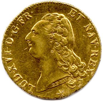 null LOUIS XVI 1774-1793 Double-louis d'or au buste nu 1786 W = Lille. (15,27 g)....