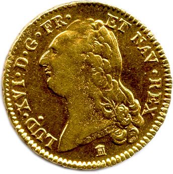 null LOUIS XVI 1774-1793 Double-louis d'or au buste nu 1786 K =Bordeaux. Traces de...