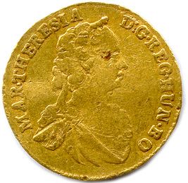null TRANSYLVANIE- MARIE THERESE d'Autriche 1740-1780 Ducat d'or 1745. Karlsbourg....