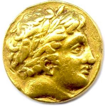 null ROYAUME DE MACÉDOINE – PHILIPPE II 359-336 Anépigraphe. Tête laurée d’Apollon...