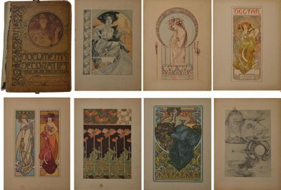 null Alphonse MUCHA (1860-1939) DOCUMENTS DECORATIFS par A. Mucha, panneaux décoratifs,...