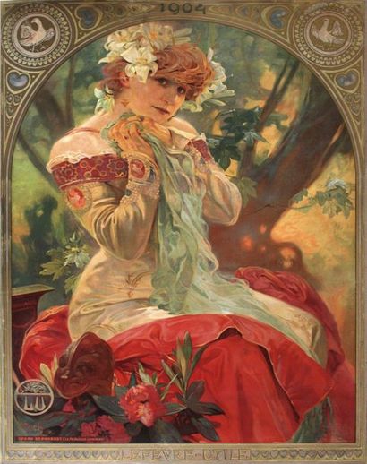 null Alphonse MUCHA (1860-1939) Sarah Bernhardt, La Princesse Lointaine Lefèvre Utile....