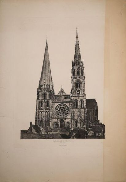 null [EURE et LOIR]. BALDUS Édouard (1813-1889) Cathédrale de Chartres (Flèches),...
