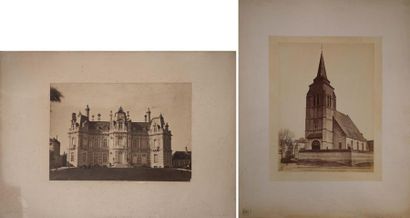 null [MARNE]. BISSON FRÈRES. ÉPERNAY, Hôtel PERRIER. Épreuve albuminée montée sur...