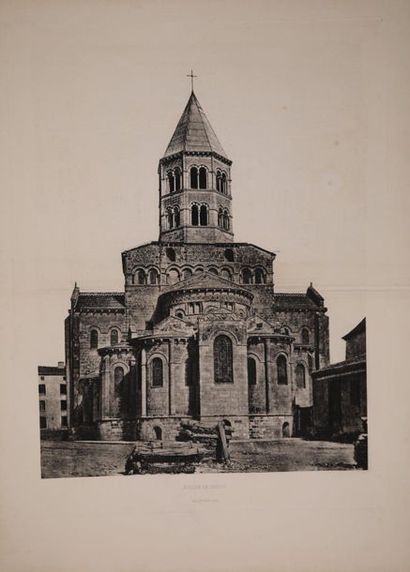 null [PUY DE DOME]. BALDUS Édouard (1813-1889) Issoire, Église, Héliogravure provenant...