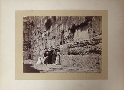 null BONFILS Félix (1831-1885), Jérusalem. Mur des lamentations, vers 1867. Épreuve...