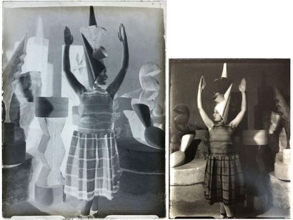 null BRANCUSI Constantin (1876-1957). Lizica CODREANU dancing on Éric SATIE's Gymnopédies,...