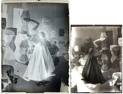 null BRANCUSI Constantin (1876-1957). Lizica CODREANU dansant dans l’atelier de Brancusi,...