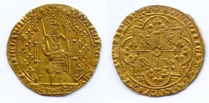 null CHARLES V (1364-1380) Franc à pied en or (22 avril1365) Dy 360, C457, L.371457,...