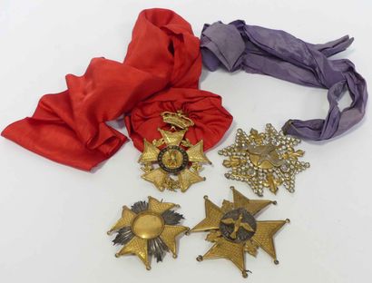 null ORDERS AND DECORATIONS. Reproduction of 2 sets of Grand Officer of the Order...