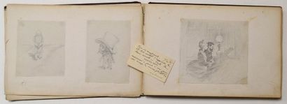 An album containing about 70 drawings, 28...