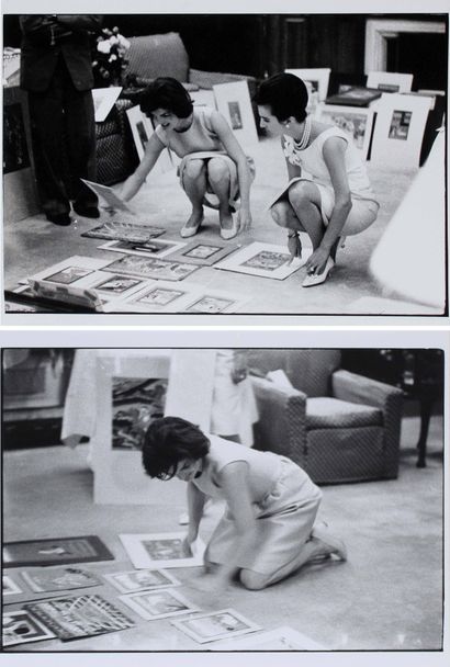 null Benno GRAZIANI (1923) Deux photographies : Jackie Kennedy et sa soeur Lee, princesse...