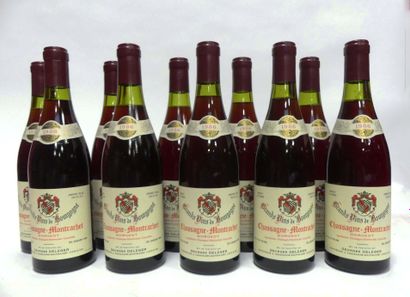 null Dix bouteilles de Chassagne-Montrachet, MORGEOT 1986