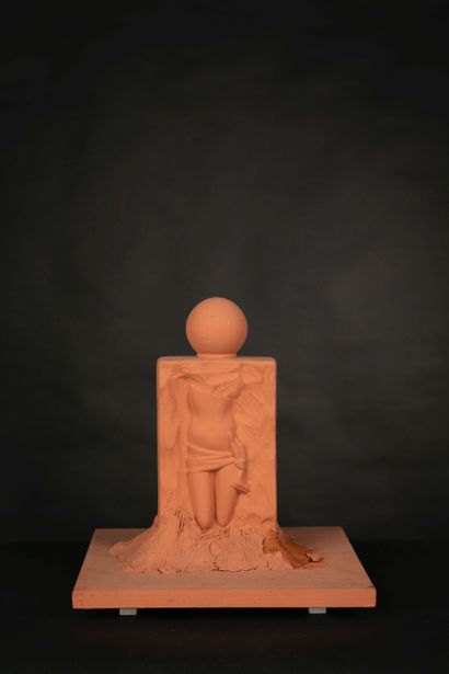 null Serge MANSAU pour Léonard parfums, années 1990. Sculpture, le flacon de la maison...