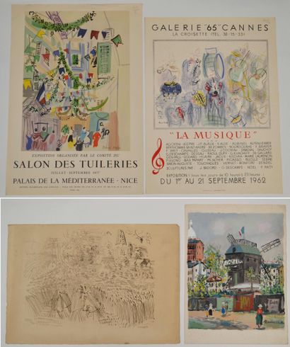 null Raoul DUFY - Salon des Tuileries, exposition au Salon de la Méditerranée – Nice...