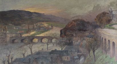 Pierre Ernest PRINS (1838-1913) Terrace of...