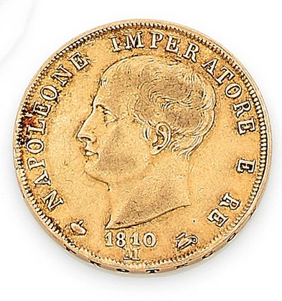 null PIECE de 40 lires or Napoleone Imperator