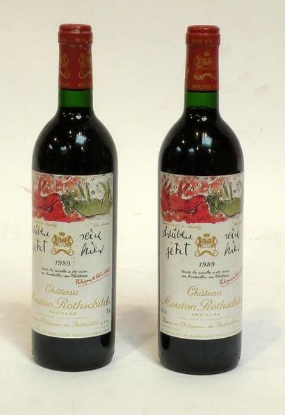 null 2 blles CHATEAU MOUTON ROTHSCHILD, 1989