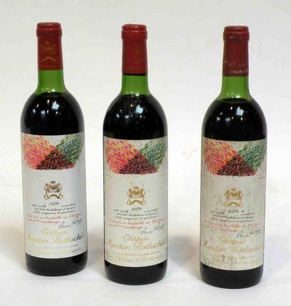 null 3 blles CHATEAU MOUTON ROTHSCHILD, 1979