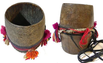 null Pot à semailles en bambou avec graines et coton en décoration - Minorité Akkha...