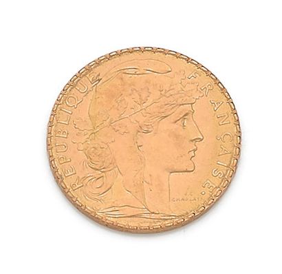 PIECE of 20 francs gold 1908