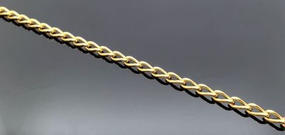 CHAIN in yellow gold 750 mils, with large...