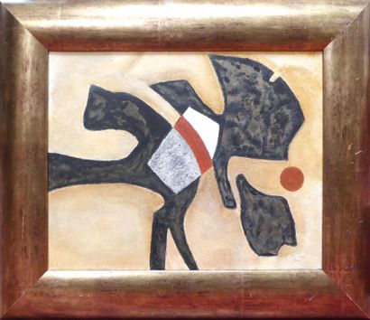 Copie de Braque, composition au cercle rouge,...