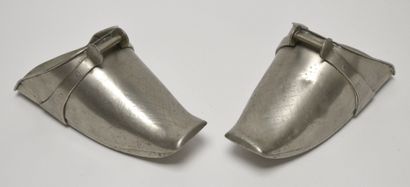 null Paire d'ETRIERS de gauchos argentins en métal argenté (potosi silver).