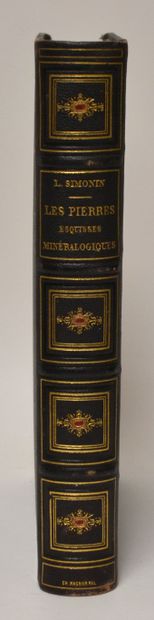  SIMONIN (L.) Les Pierres précieuses. Paris, Hachette, 1869. Grand in-8, dem. chagrin...