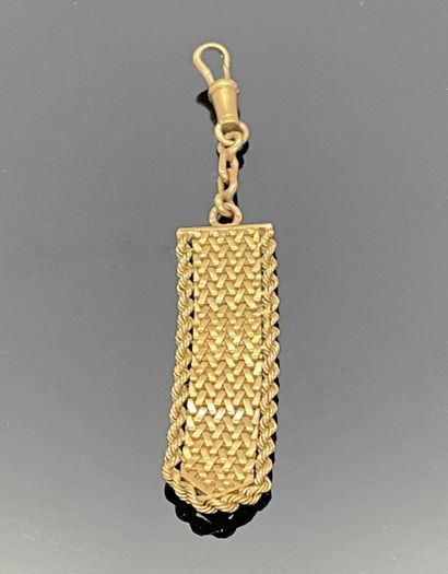 Braided gold CHATELAINE with twisted chain....