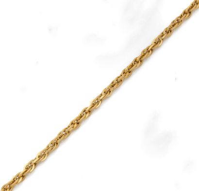 NECKLACE in yellow gold 750 mils with double...