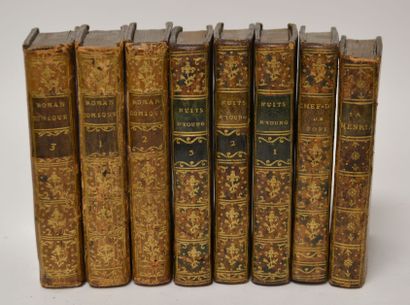 null Lot d'ouvrages in-16 : SCARRON : Le Roman Comique. Londres, 1785. 3 volumes...