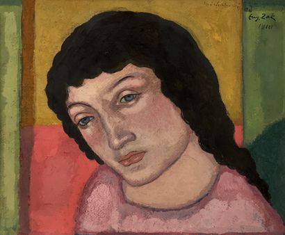  Eugène ZAK (1892-1926) Portrait de jeune...