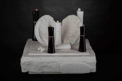 Serge MANSAU for Lanvin. Sculpture in resin,...