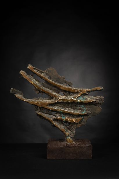 Serge MANSAU. Kanji 1. Sculpture en bronze...