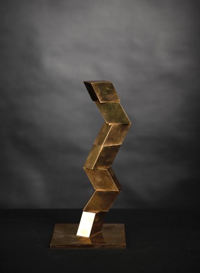 Serge MANSAU. Onyx. Sculpture modulable en...