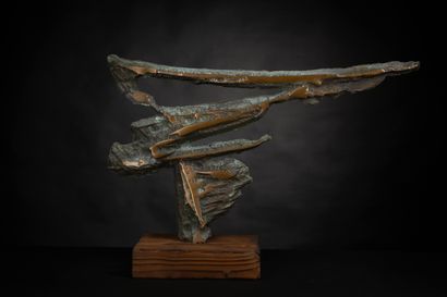 Serge MANSAU. Kanji 3. Sculpture en bronze...