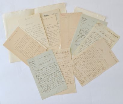 null MISCELLANEOUS Set of 17 autograph letters signed to several addressees, including...