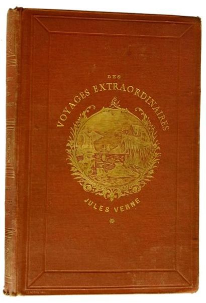  Jules Verne. Voyage et aventures du capitaine Hatteras. Ed. Hetzel. Cartonnage particulier...