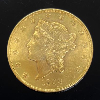 null 20 dollars gold coin Liberty head 1903