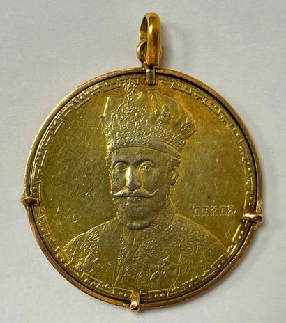 Ethiopian commemorative medal in gilded...
