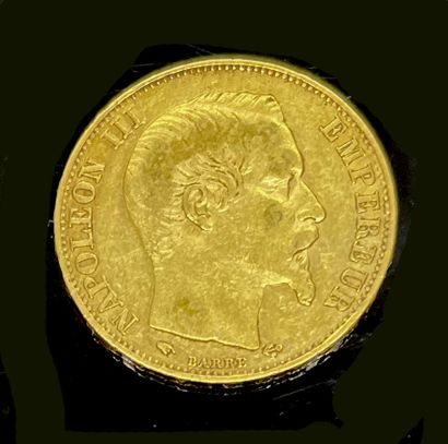 null PIECE of 20 francs gold Napoleon III