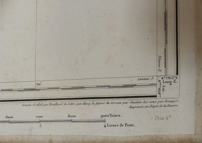 null CARTES GEOGRAPHIQUES, LANEE (Successeur de LONGUET) éditeur, imprimées au Dépôt...