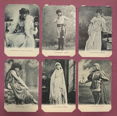 null Sarah Bernhardt : lot de cartes postales anciennes sur la comédienne Sarah Bernhardt....