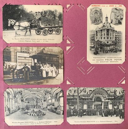 null Grands magasins de Paris : lot de cartes postales anciennes sur les grands magasin...